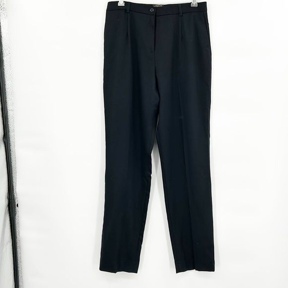 Pendleton Black Wool Trouser Pants Women's 6 Classic Quiet Luxury Career Office - Picture 1 of 7